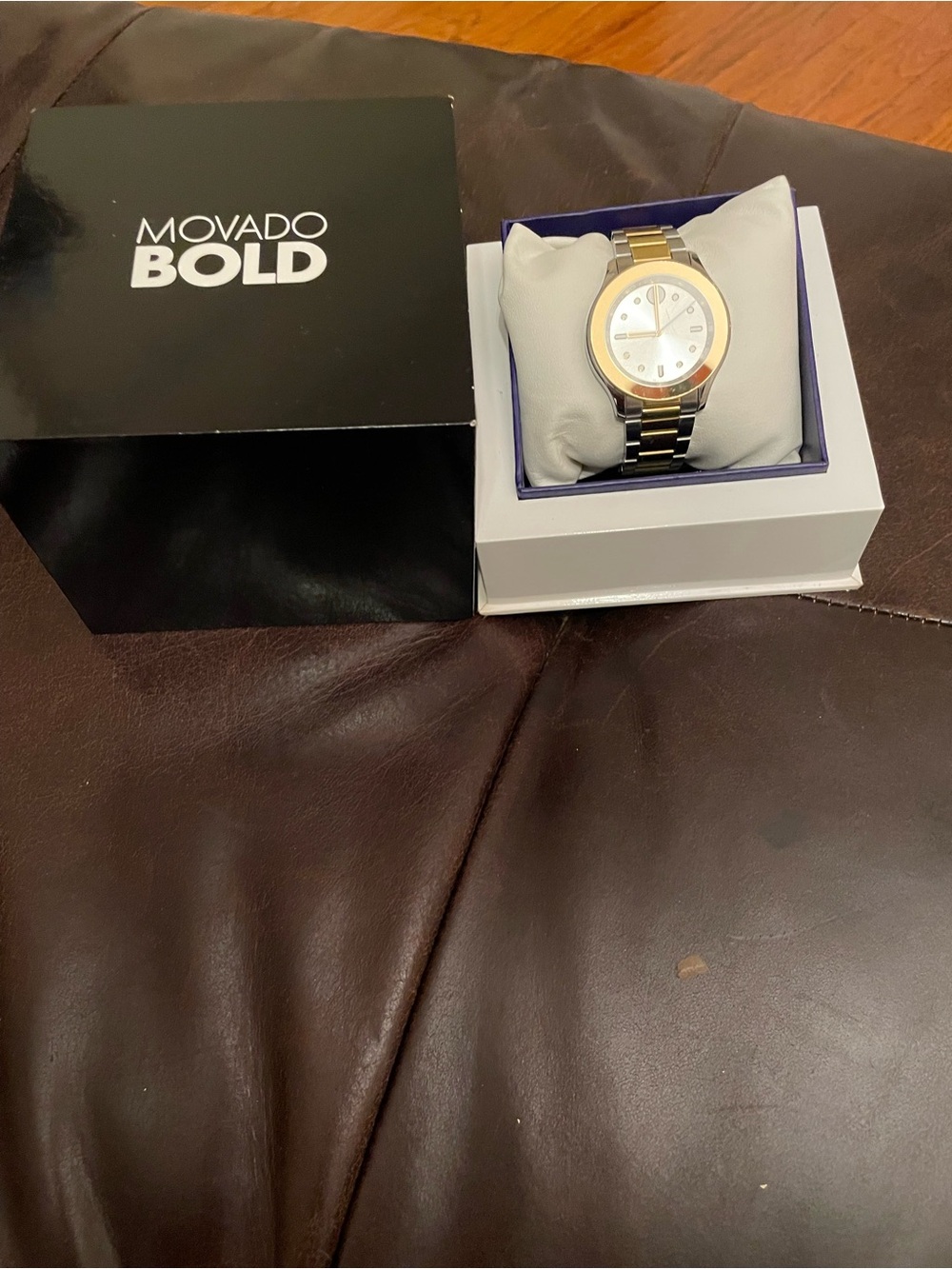 Movado Bold Two-Tone Silver and Gold Men’s Watch